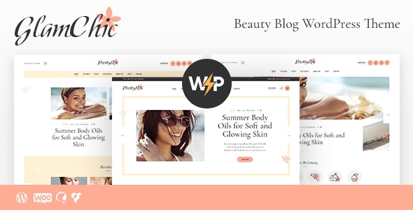 GlamChic | Beauty Influencer Blog WordPress Theme