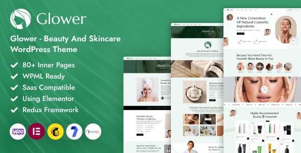 Glower - Beauty and Skincare Medical WordPress Theme