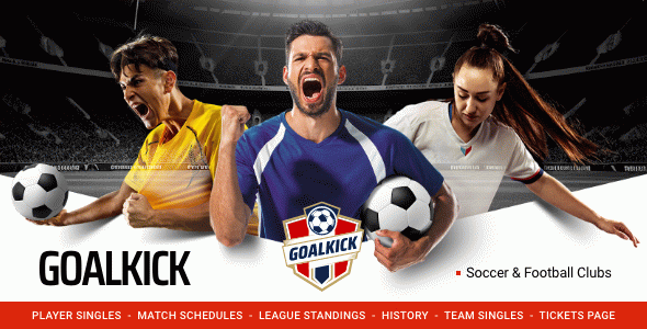 GoalKick - Soccer and Football Club WordPress Theme
