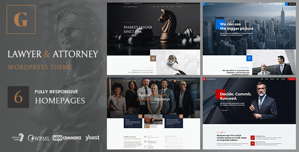 Goldenblatt - Lawyer & Attorney WordPress Theme