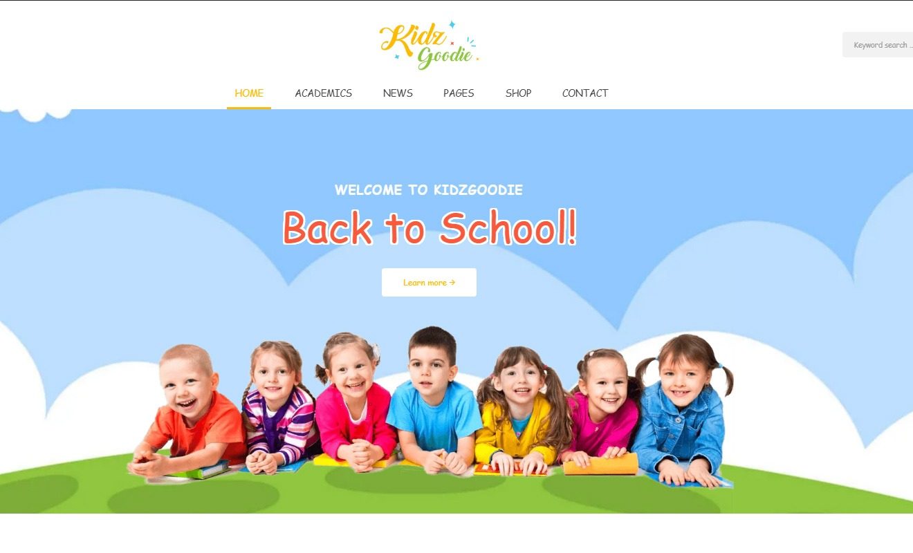 Goodiez Kindergarten WordPress Theme