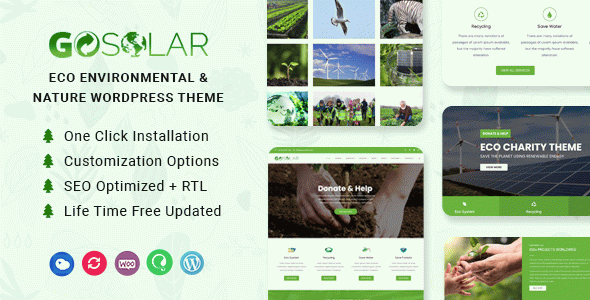 GoSolar - Eco Environmental & Nature WordPress Theme
