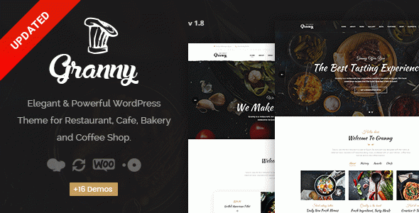 Granny - Elegant Restaurant & Cafe WordPress Theme