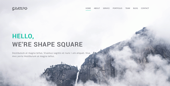 Graxpo - Bootstrap Agency and Portfolio Template HTML