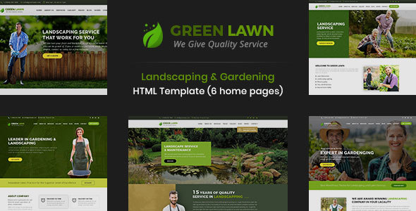 GreenLawn - Landscape And Gardening HTML Template