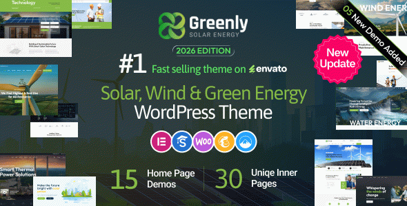 Greenly - Ecology & Solar Energy WordPress Theme