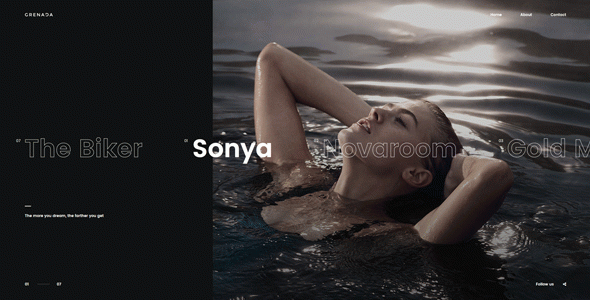 Grenada - Creative WordPress Ajax Portfolio Showcase Slider Theme