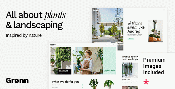 Gr??nn - Landscaping, Gardening and Flowers WordPress Theme