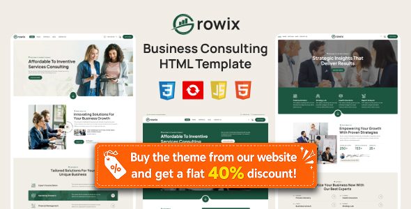 Growix - Business Consulting HTML Template