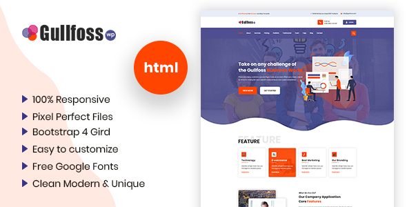 Gullfoss - Multipurpose Business HTML Template