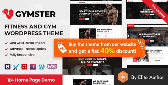 Gymster - Fitness and Gym WordPress Theme