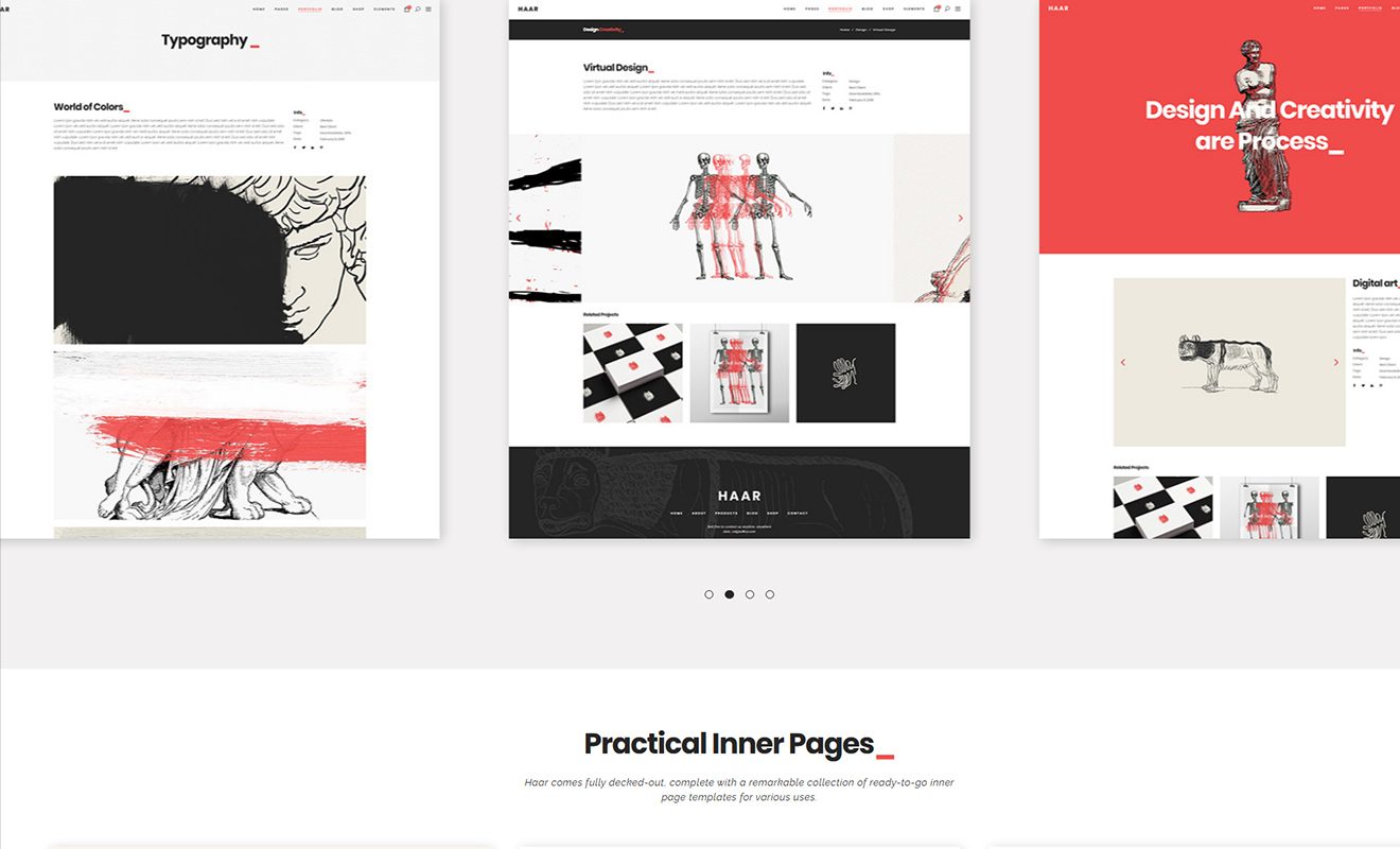 Haar ??? Portfolio Theme for Artists and Illustrators