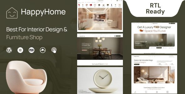 Happyhome - Interior Design WordPress Theme