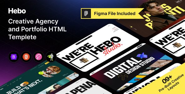 Hebo - Creative Agency & Portfolio HTML Template