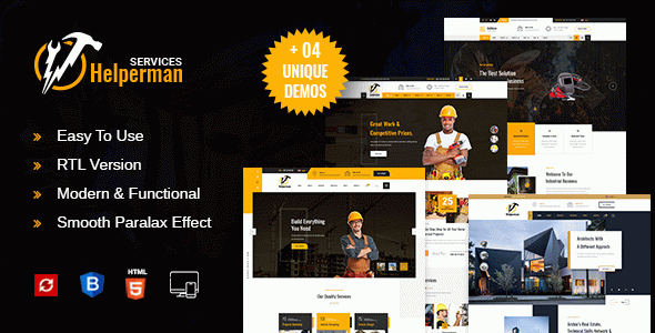 Helperman - Multipurpose Business HTML Template
