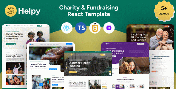 Helpy- Charity And Fundraising React Template