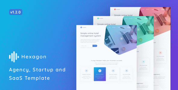 Hexagon - Agency, Startup and SaaS Template