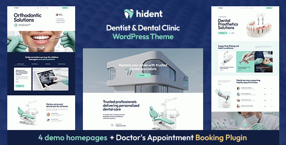 Hident - Dentist & Dental Clinic WordPress Theme