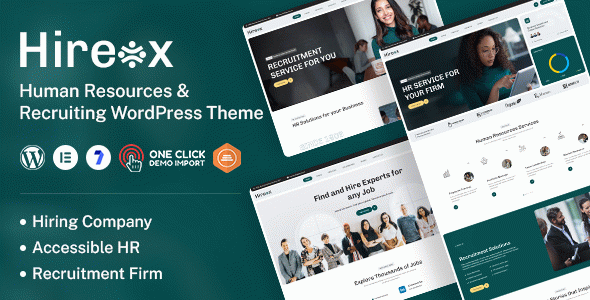 Hireox - Human Resources & Recruiting WordPress Theme