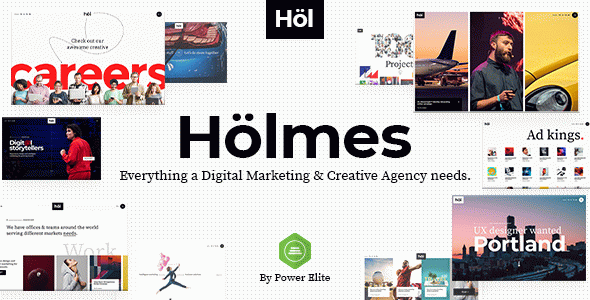 Holmes - Digital Agency WordPress Theme