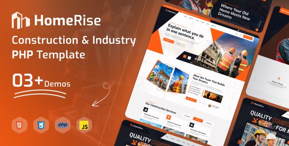 HomeRise – Construction & Industry PHP Template