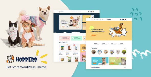 Hoppers – Pet Store WordPress Theme with AI