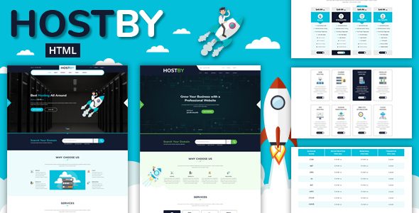 Hostby - Multipage Hosting Bootstrap4 HTML Template