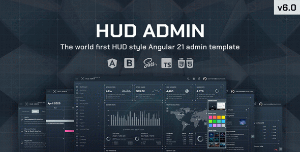 HUD - Angular 21 Bootstrap Admin Template