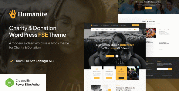 Humanite – Charity & Donation Gutenverse FSE WordPress Block Theme
