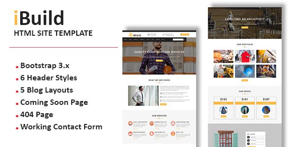 iBuild - Multipurpose Responsive HTML Site Template