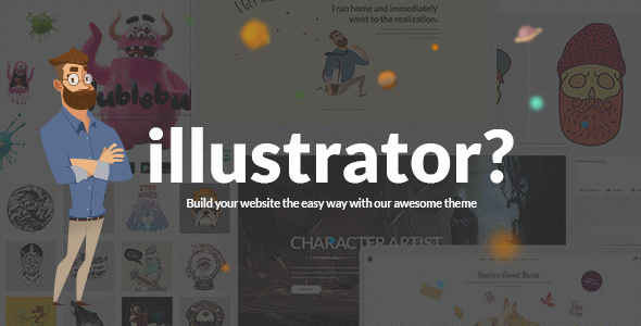Illustrator - Illustration & Artist Portfolio WordPress Theme