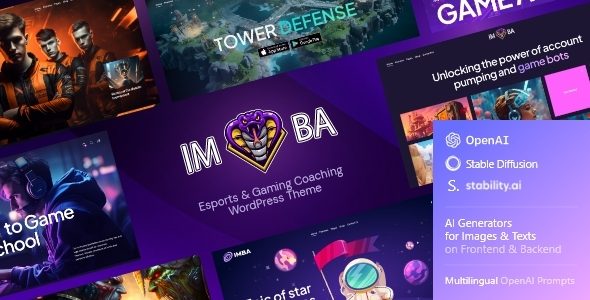 Imba - Gaming, eSports & Cybersports WordPress Theme + Shop