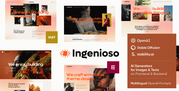Ingenioso - Creative Agency WordPress Theme