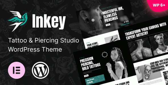 Inkey - Tattoo & Piercing Studio WordPress Theme