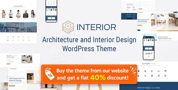 Interior - Architecture and Interior Design WordPress Theme