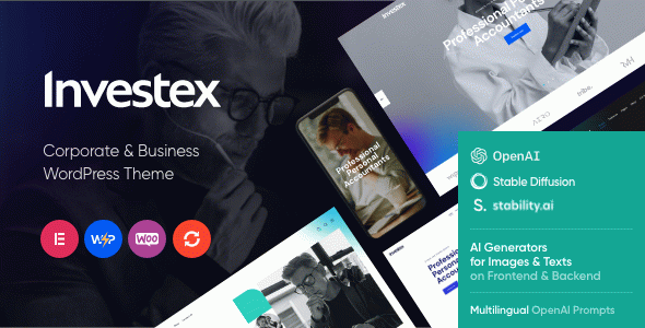 Investex - Corporate & Accounting Finance WordPress Theme