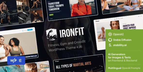 Ironfit - Fitness, Gym and Crossfit WordPress Theme + Online Store