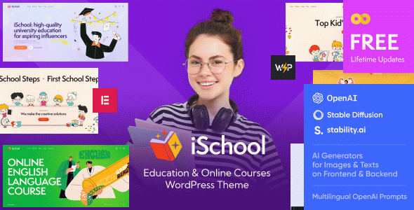 iSchool - Teaching & Online Tutoring School WordPress Theme