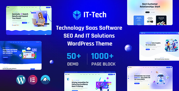 IT-Tech – IT Solutions & SaaS Technology WordPress Theme