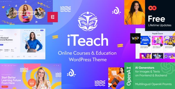 iTeach - Teaching & Classes Education WordPress Theme + Store & LearnPress