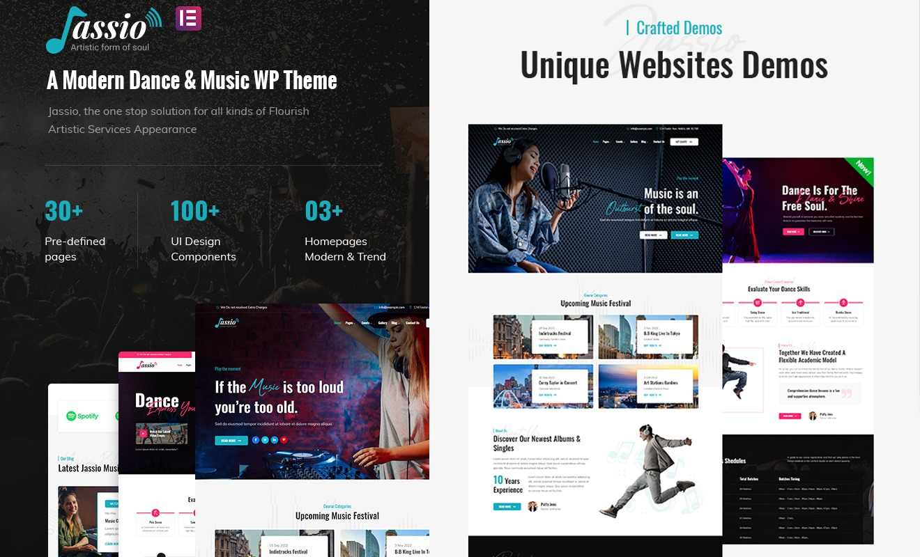 Jassio Music WordPress Theme