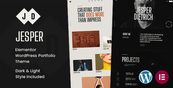 Jesper – Responsive Elementor Portfolio WordPress Theme