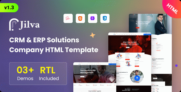 Jilva - CRM & ERP Solutions Company Bootstrap 5 Template