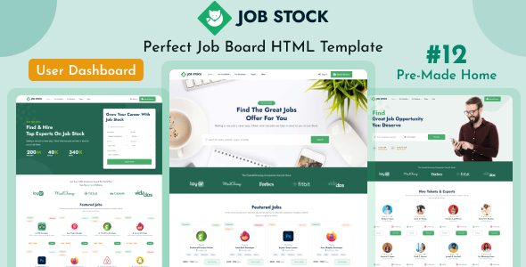 Job Stock - Responsive Job Board HTML Template