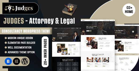Judges - Attorney & Legal Consultancy WordPress Theme