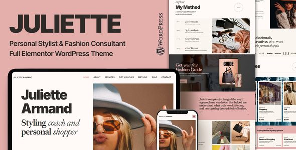 Juliette – Personal Stylist & Fashion Consultant WordPress Theme