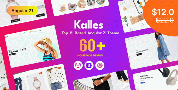 Kalles - Angular 21 eCommerce Template