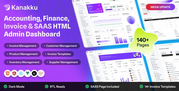 Kanakku - Accounting, Financial Management & ERP Admin Template