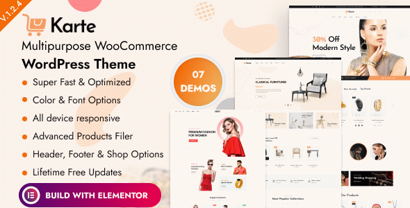 Karte - Multipurpose WooCommerce WordPress Theme