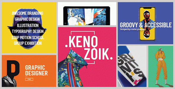 Kenozoik - Vibrant Portfolio WordPress Theme